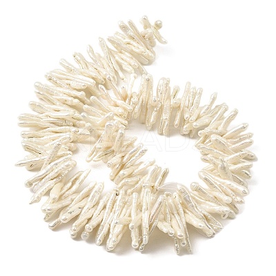 Natural Baroque Keshi Pearl Beads Strands PEAR-B004-03A-02B-1
