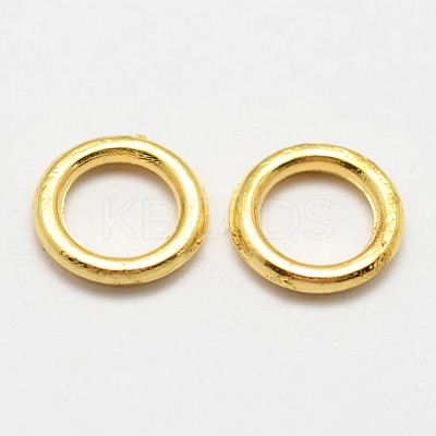Alloy Soldered Closed Jump Rings X-PALLOY-P119-04-1