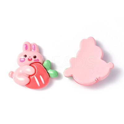 Opaque Resin Cabochons CRES-P023-06H-1