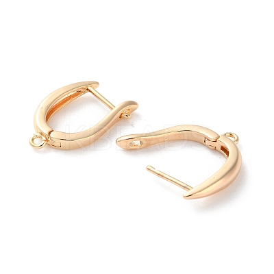 Rack Plating Brass Earring Findings KK-S405-03G-1