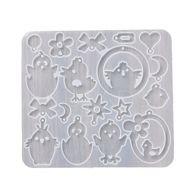 Kitten Earrings Pendants DIY Silicone Mold X1-DIY-Q033-08A-1