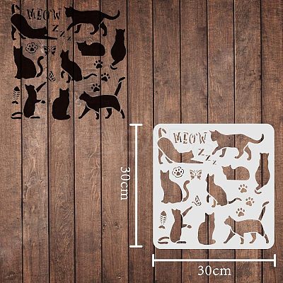 Plastic Reusable Drawing Painting Stencils Templates DIY-WH0172-294-1