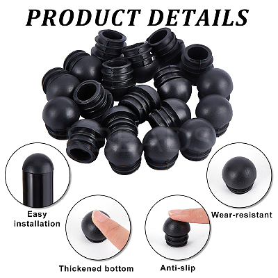 20Pcs Plastic Furniture End Caps FIND-GF0003-26-1