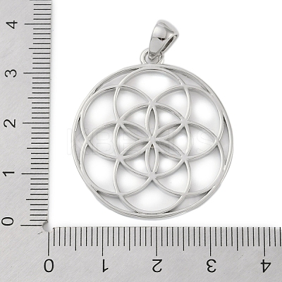 Rack Plating Brass Pendants KK-A224-02C-P-1