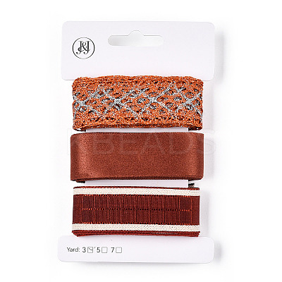9 Yards 3 Styles Polyester Ribbon SRIB-A014-J01-A-1