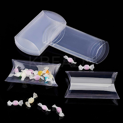 Plastic Pillow Favor Box Candy Treat Gift Box CON-WH0070-98B-1