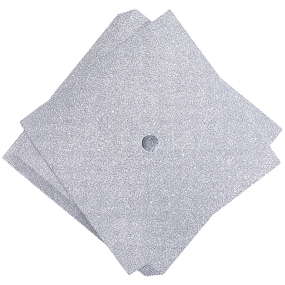 Square EVA Glitter Graduation Cap Topper Stickers DIY-WH20053-05D-1