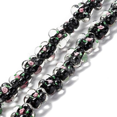 Handmade Lampwork Beads Strands LAMP-D015-08D-1