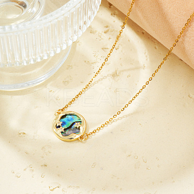 Exquisite Brass Pave Clear Shiny Cubic Zirconia Flat Round with Star Pendant Necklaces DS0332-1