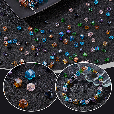 320pcs 16 style Electroplate Glass Bead Strands EGLA-GA0001-19-1