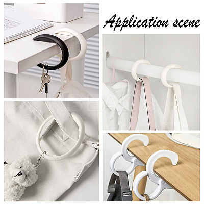 6Pcs 2 Style Plastic Hook Hangers FIND-WR0010-29-1