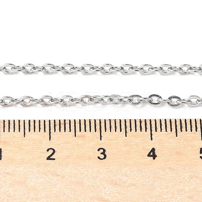 Tarnish Resistant 304 Stainless Steel Cable Chain Necklaces NJEW-P147-07P-1