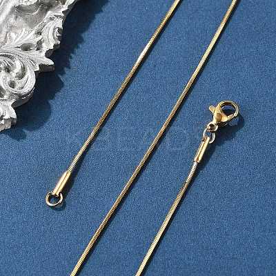 304 Stainless Steel Snake Chains Necklaces X-STAS-F094-24G-1