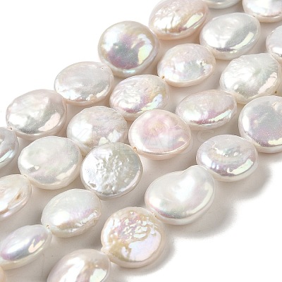 Natural Baroque Pearl Keshi Pearl Beads Strands PEAR-E016-008-1