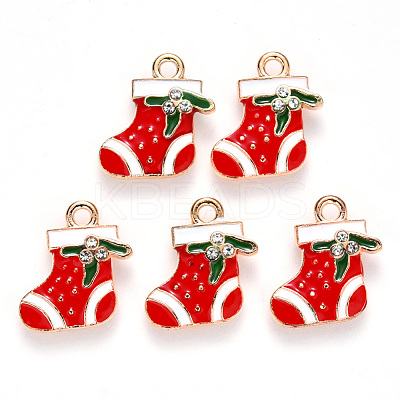Alloy Enamel Pendants X-ENAM-S121-010-1