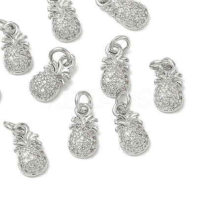 SHEGRACE Brass Micro Pave Cubic Zirconia Pendants XGRQ3D148-478P-1