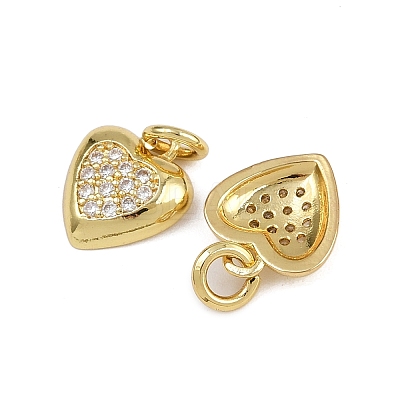 Brass Micro Pave Cubic Zirconia Pendants ZIRC-I367-04G-07-1