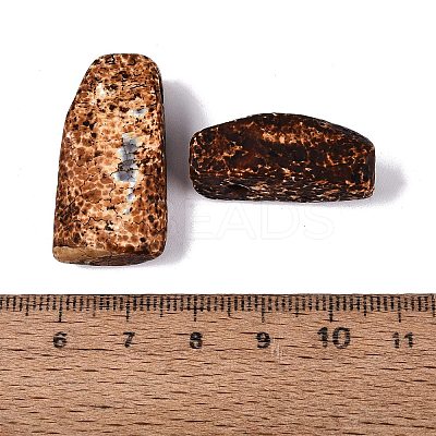 Natural Tree Bark Agate Pendants G-Q606-87-1