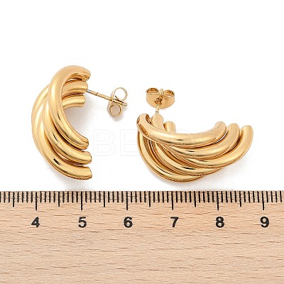 201 Stainless Steel Stud Earrings LS-EJEW-Q026-23G-1