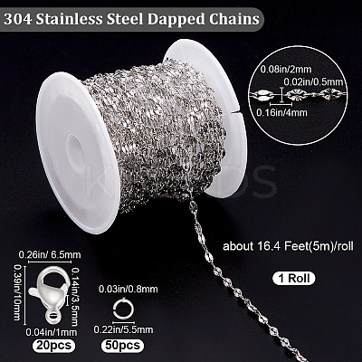 DIY Chain Bracelet Necklace Making Kit DIY-BBC0001-65-1