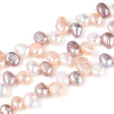 Natural Cultured Freshwater Pearl Beads Strands PEAR-T006-24-1