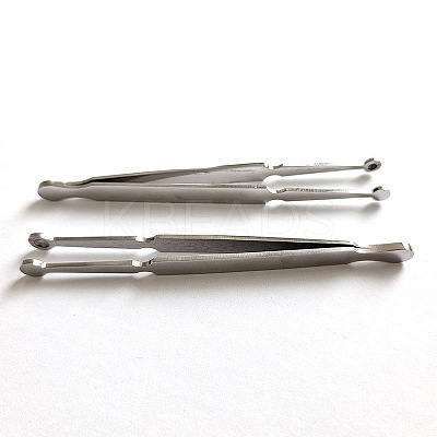 304 Stainless Steel Bead Tweezers LS-PT-H002-03A-P-1