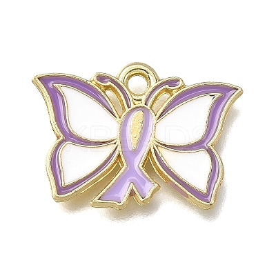 Alloy Enamel Pendants FIND-Z094-01G-04B-1