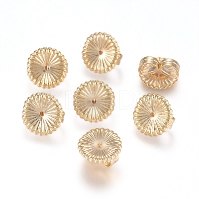 Brass Ear Nuts KK-L198-008LG-1
