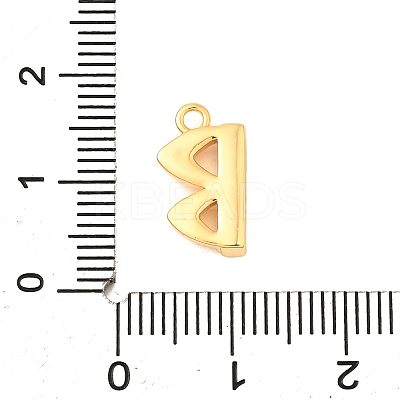 Brass Micro Pave Cubic Zirconia Charms KK-C117-12G-B-1