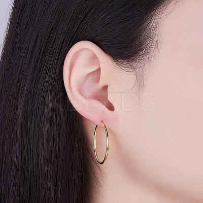 925 Sterling Silver Hoop Earrings JE670B-02-1