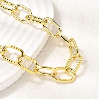 Brass Cable Chain Necklaces for Women NJEW-B157-09G-1