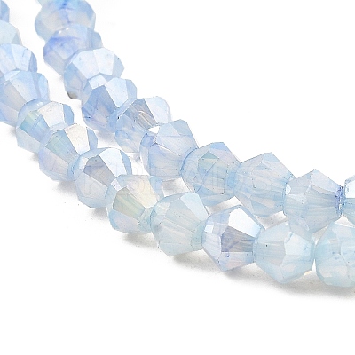Imitation Jade Glass Beads Strands GLAA-P058-02A-07-1