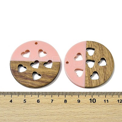 Resin and Walnut Pendants WOOD-I013-05A-1