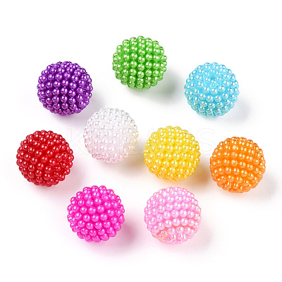 ABS Plastic Beads KY-T041-02-19MM-B-1