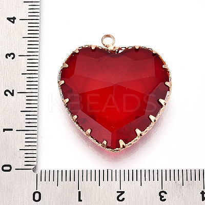Transparent Glass Pendants KK-N283-01F-G-1