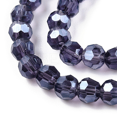 Electroplate Glass Bead Strands LS-EGLA-R015-4mm-27-1