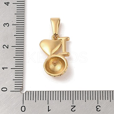 PVD Vacuum Plating 304 Stainless Steel Pendants STAS-R232-04G-1