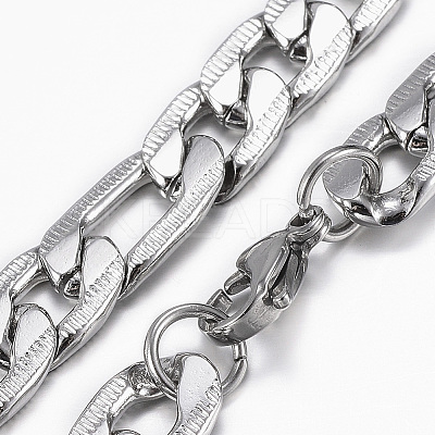Non-Tarnish Trendy Men's Figaro Chain Necklaces LS-NJEW-L450-06E-1
