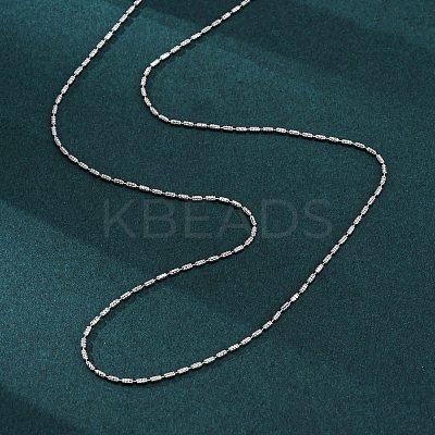 Brass Column Link Chain Necklaces for Women NJEW-D302-05P-1