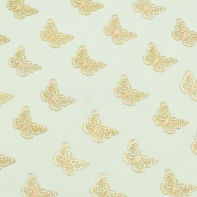 60Pcs Rack Plating 201 Stainless Steel Filigree Connerctor Charms STAS-HY0001-07-1