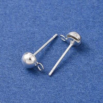 Brass Stud Earring Findings LS-KK-G604-01S-02-1