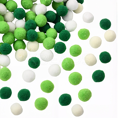 400Pcs 4 Colors Polyester Pom Pom Balls DIY-SC0031-37A-1