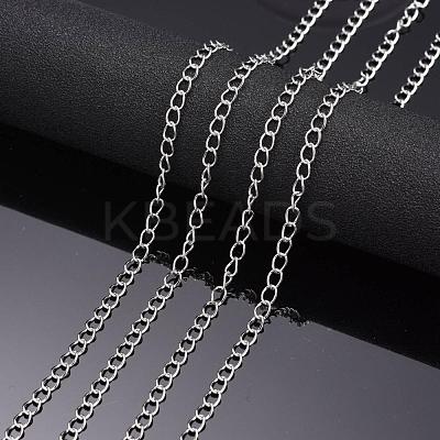 Tarnish Resistant 304 Stainless Steel Twisted Chains CHS-A003K-0.6mm-1
