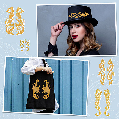 14Pcs 7 Style Auspicious Cloud Computerized Embroidery Cloth Iron on/Sew on Patches DIY-GA0006-30-1