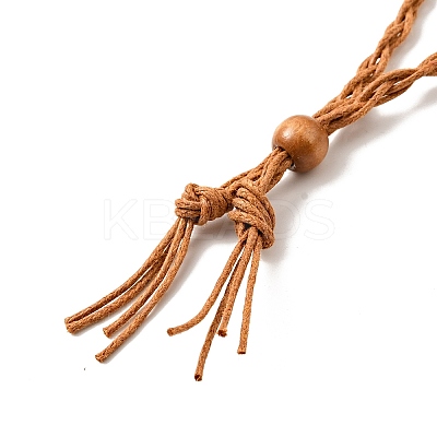 Braided Wax Rope Cord Macrame Pouch Necklace Making NJEW-J007-06-1