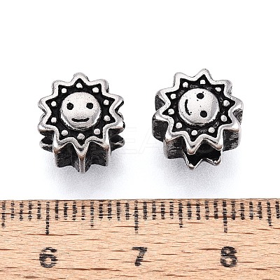 304 Stainless Steel European Style Large Hole Beads STAS-T072-114AS-1
