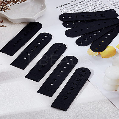 40 Sets PE Plastic 7 Holes Hat Replacement Fasteners Buckle FIND-LP0003-52-1