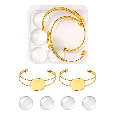 DIY Blank Dome Bangle Making Kit DIY-FS0003-50G-1