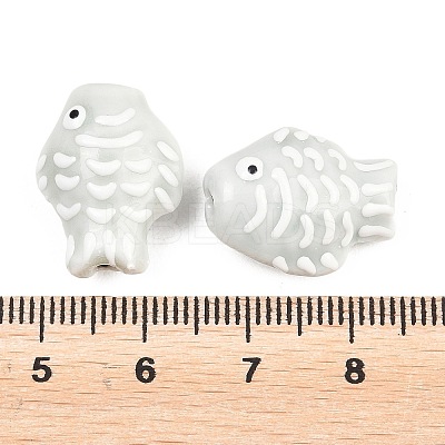 Handmade Porcelain Beads PORC-K010-08-06-1