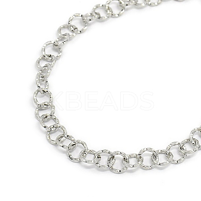 304 Stainless Steel Twisted Grain Cable Chain STAS-A028-B084P-B-1